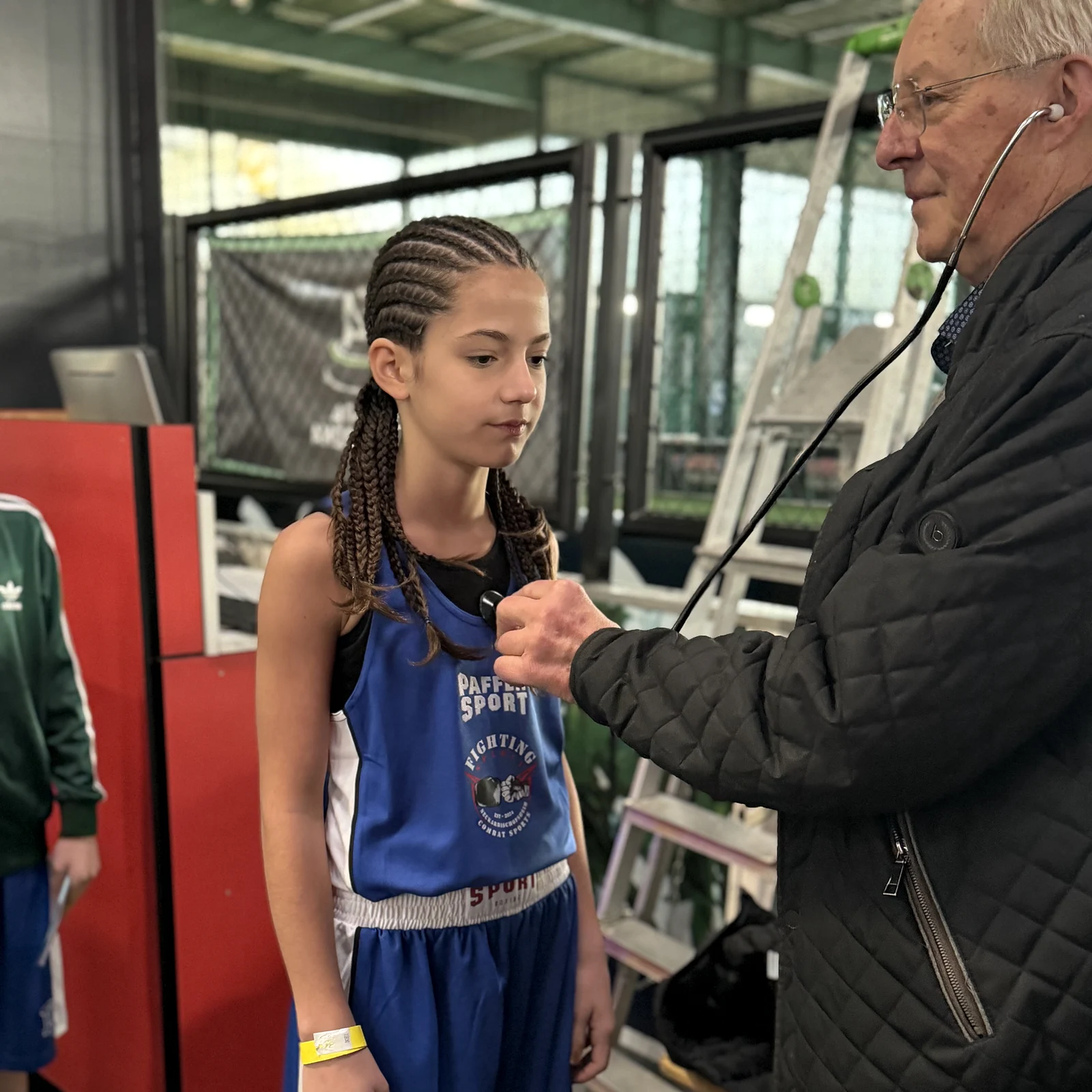 Ärztliche Untersuchung vor dem Wettkampf bei Fighting Spirit Neckarbischofsheim