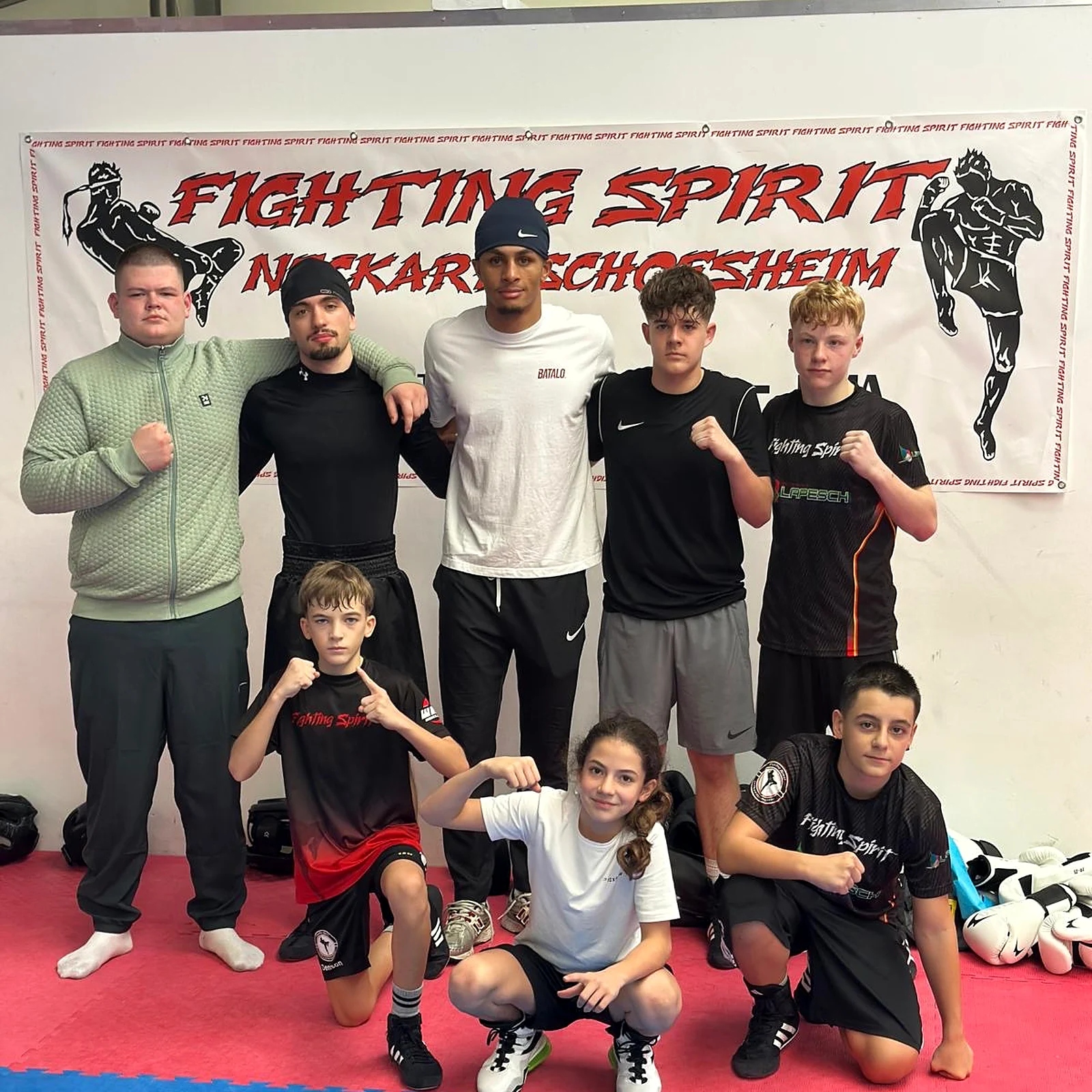 Team Fighting Spirit Neckarbischofsheim beim Seminar mit Alexander Okafor