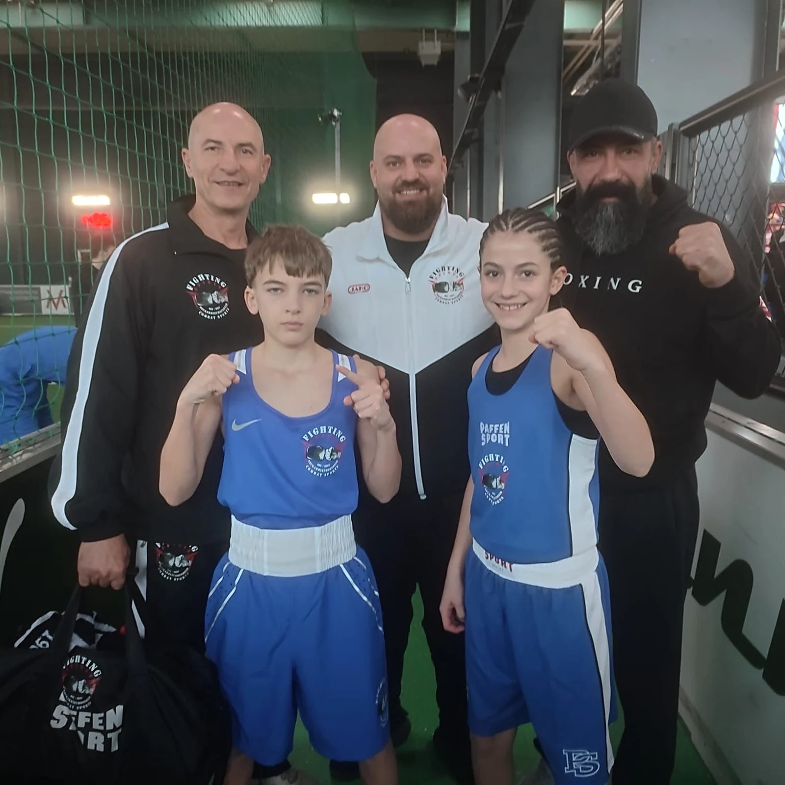 Team Fighting Spirit mit jungen Talenten am Wettkampftag