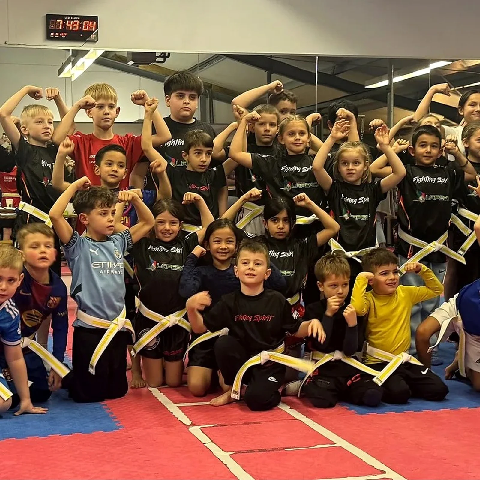 Gürtelprüfung der Kindergruppe bei Fighting Spirit Neckarbischofsheim