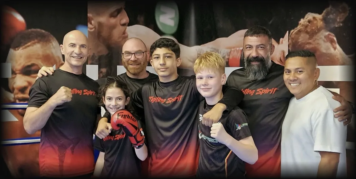 Trainer und Nachwuchssportler von Fighting Spirit Neckarbischofsheim