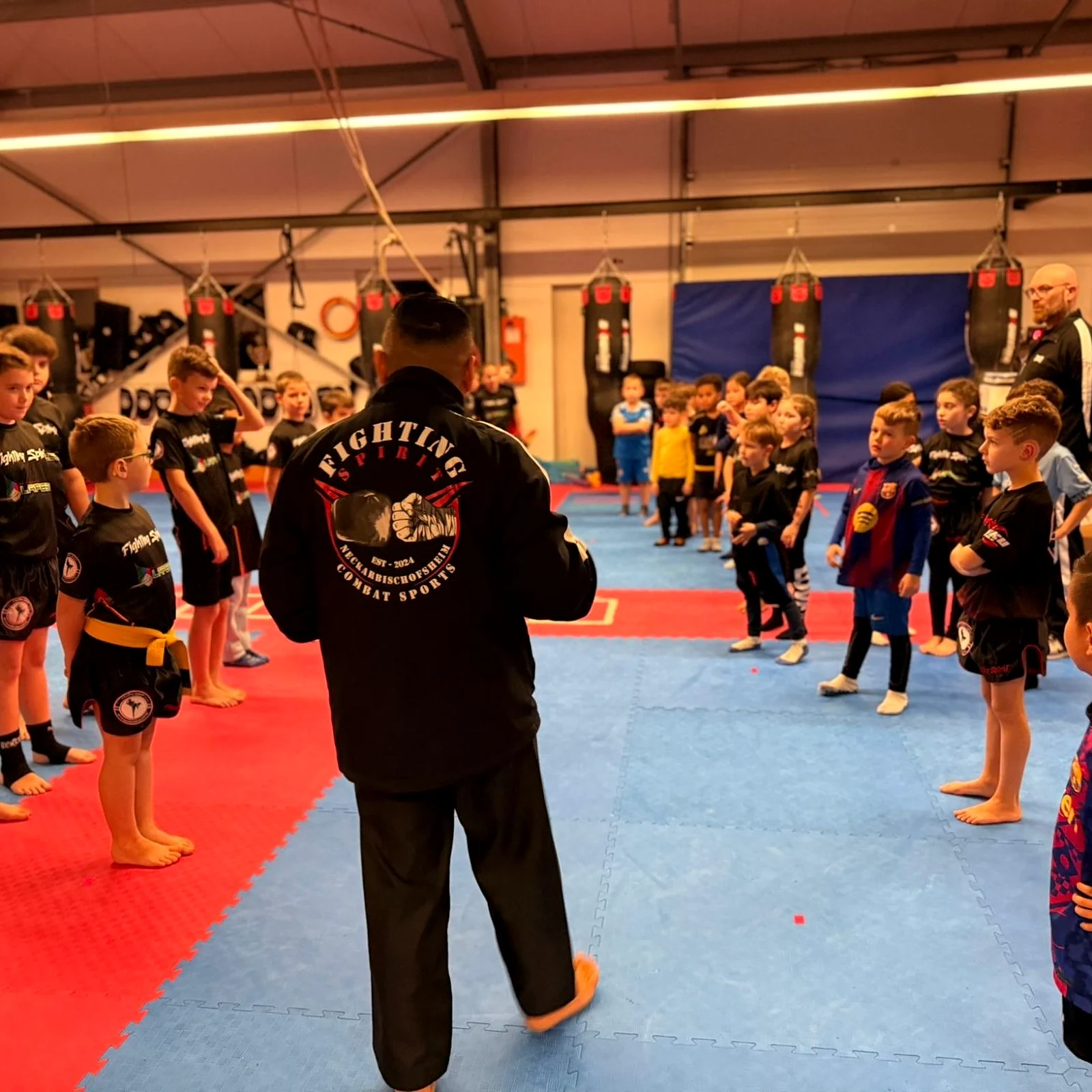 Technikschulung für die Kindergruppe bei Fighting Spirit Neckarbischofsheim