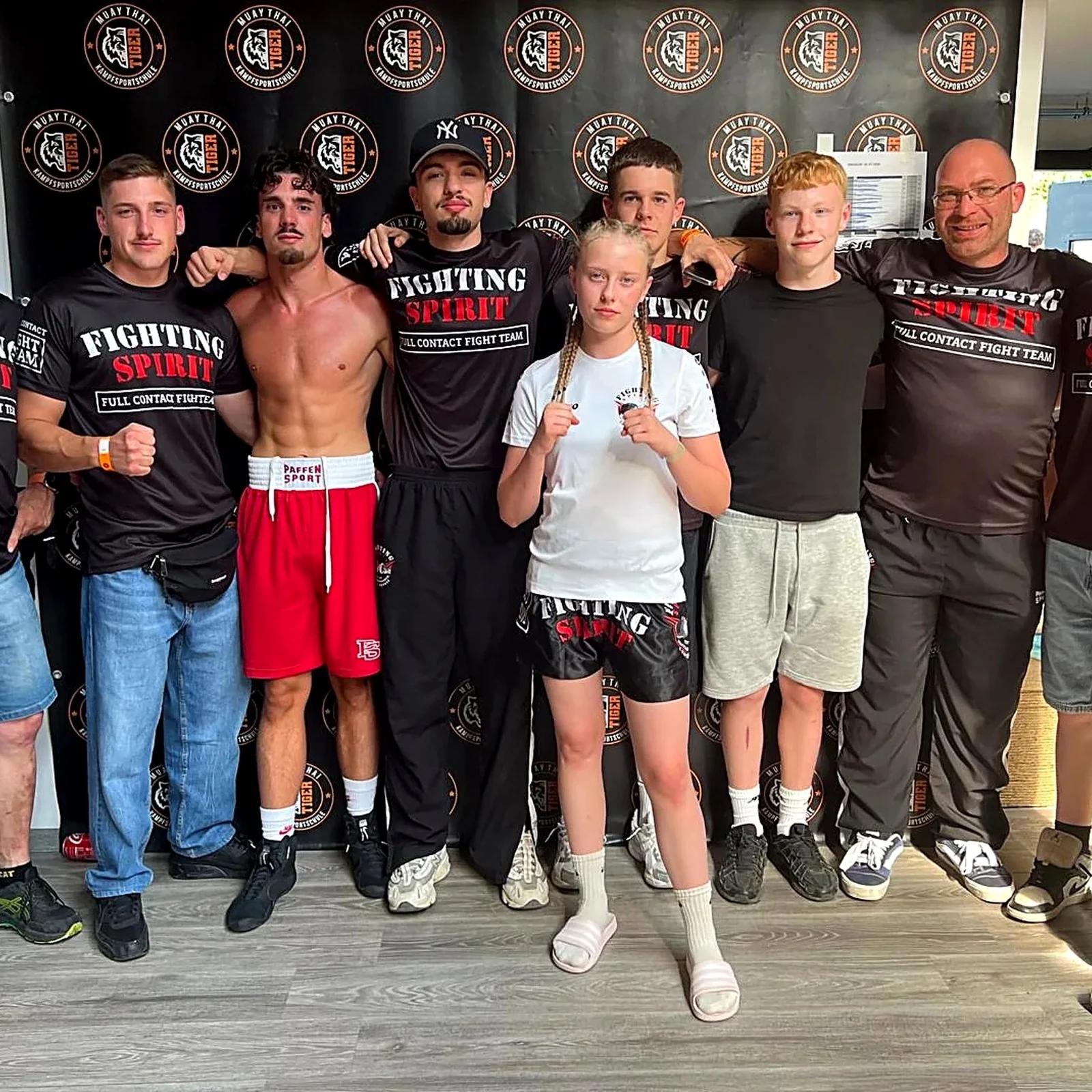 Team Fighting Spirit am Wettkampftag